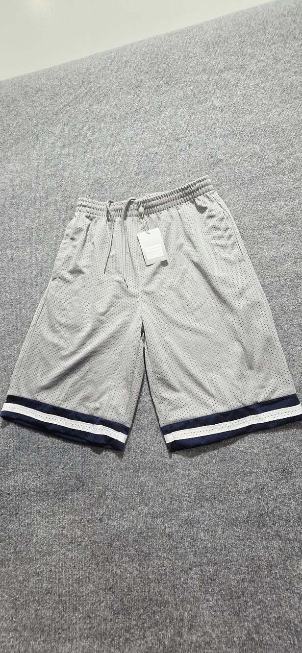 Linea Uomo Men Grey Activewear Mesh Basketball Shorts Size M